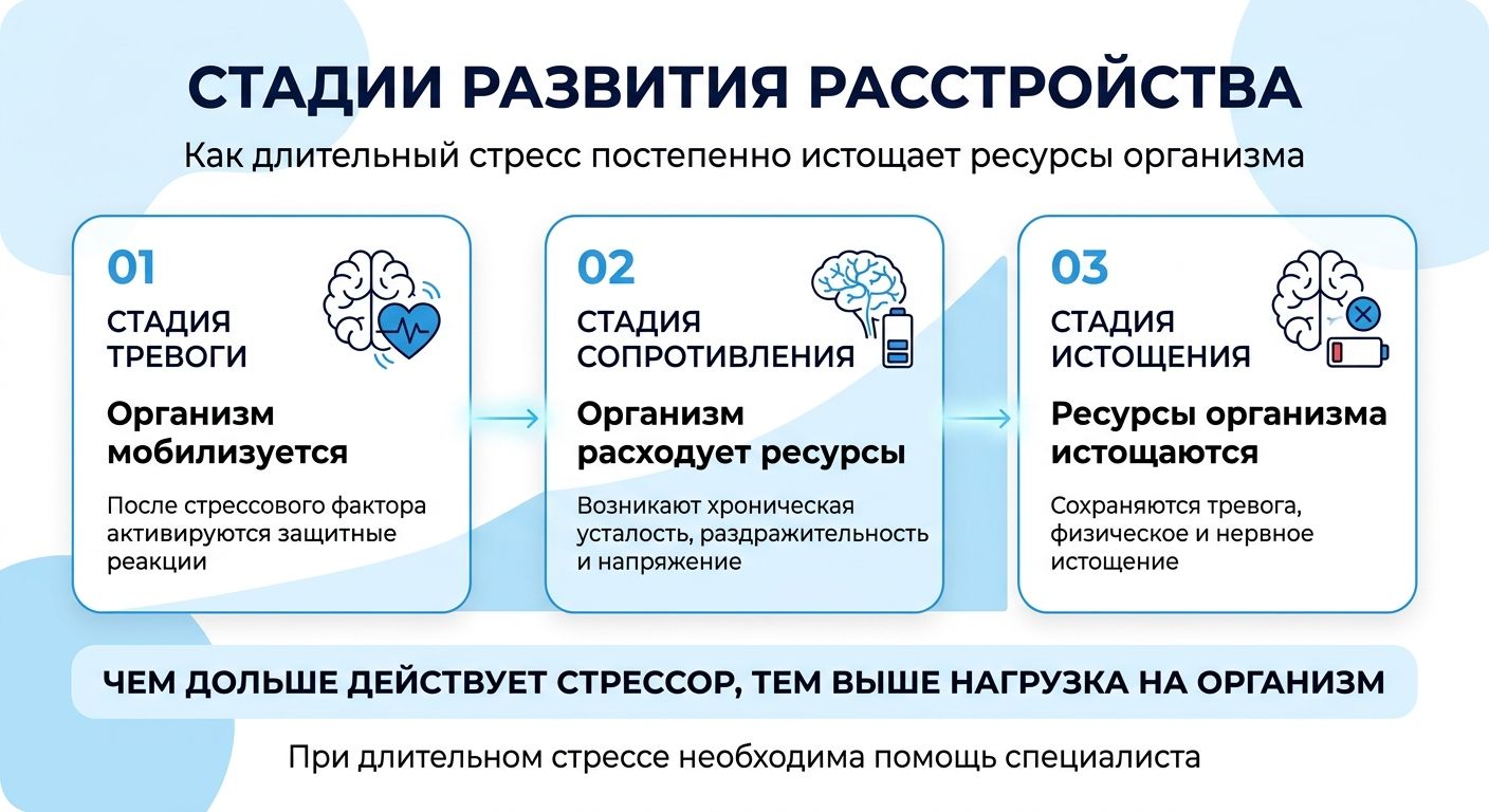 Лечение стресса в Мирном инфографика
